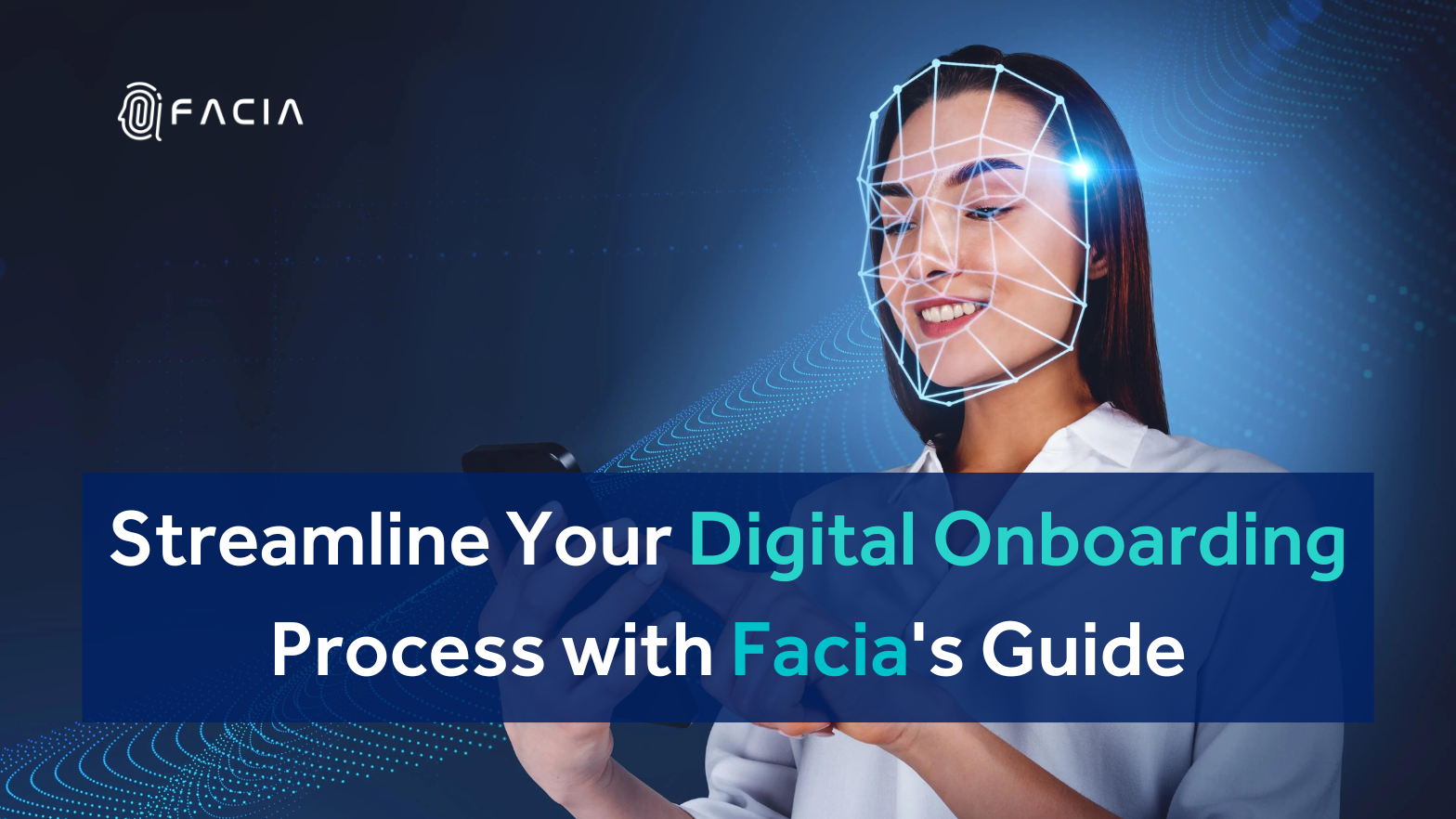 Customer undergoing onboarding process with Facia's facial recognition technology