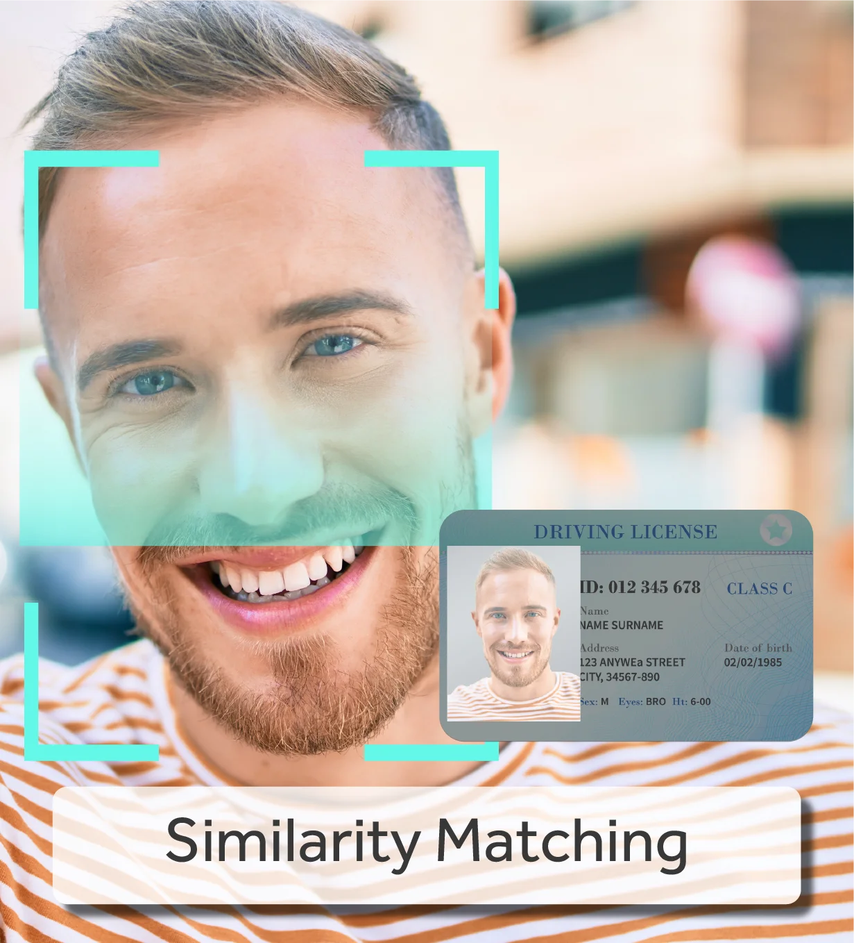 Advanced algorithms analyze both the digital ID image and the live selfie to detect and measure the likeness between facial features, such as distance between the eyes, nose shape, and other key characteristics.