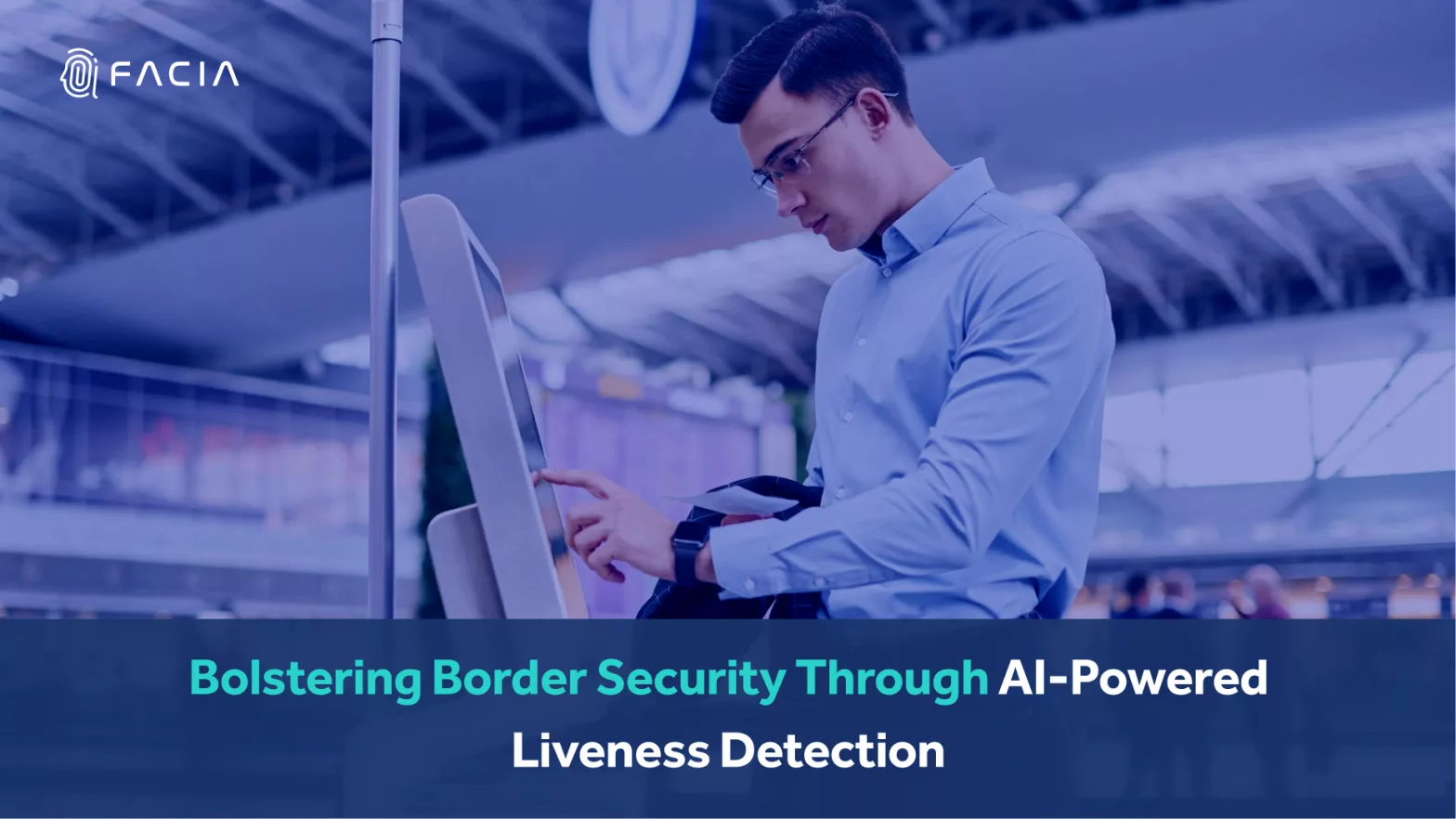 The infographic shows the EU’s Frontex Face ID Check procedure via Automated Border Control Gate Technology to streamline the identification of travelers at border crossings.