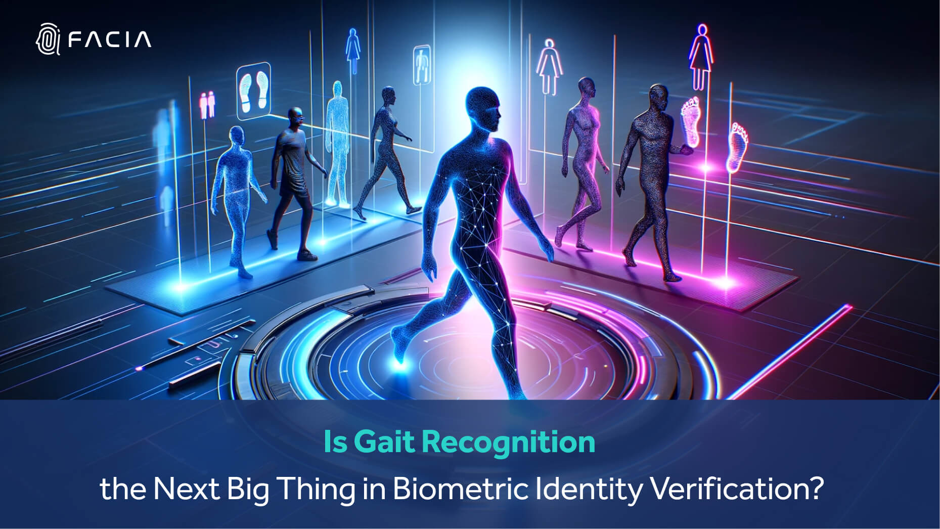 The banner image for a blog on gait recognition being a highly precise and accurate biometric identity verification trait