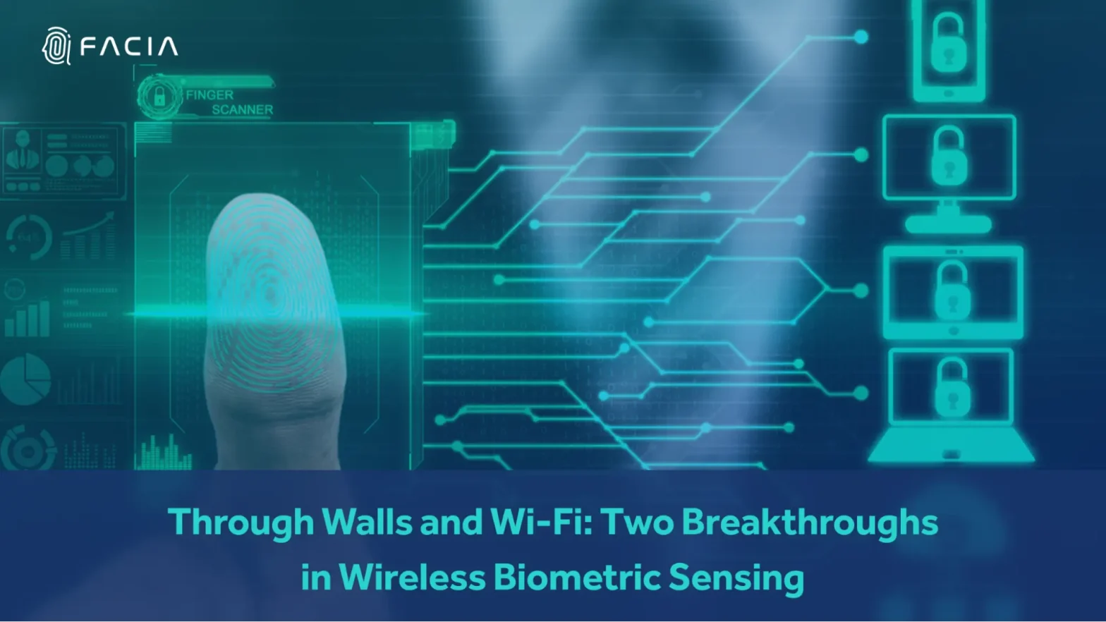 Wireless biometric sensing using Wi-Fi to detect humans and biometrics through walls.