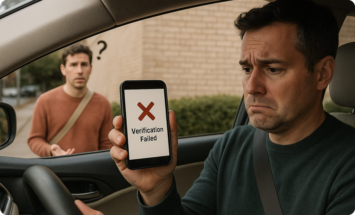 Ride-Hailing drivers Failing Verification
