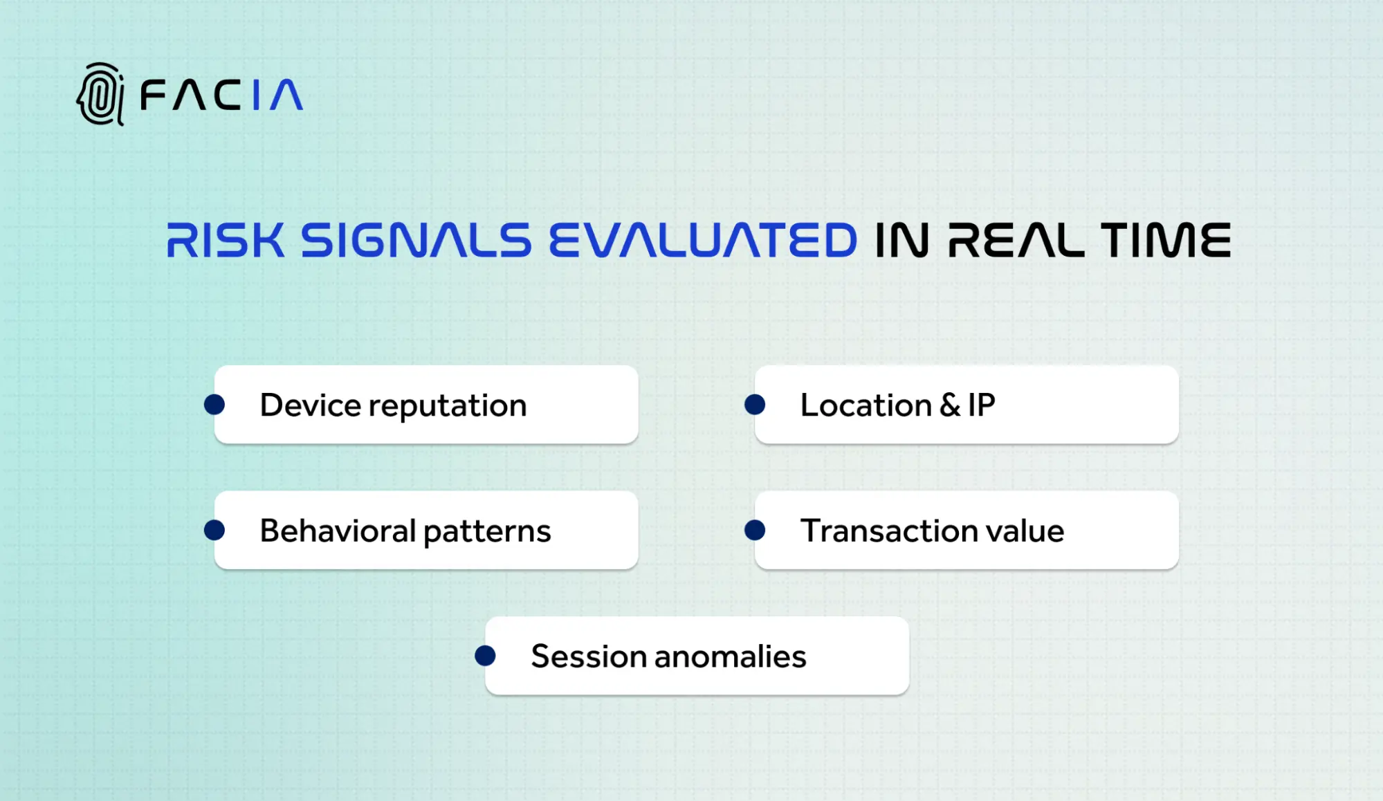 Adaptive Security and risk evaluated in real-time.